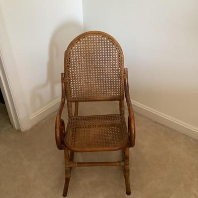 UBR770 Children’s Bamboo Bentwood Caned Rocking Chair