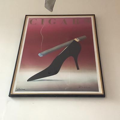 LR780 Framed Razzia "Cigars" Signed Poster