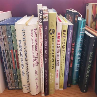Variety of Cookbooks, Grilling Planks and Himalayan Salt Block (LR-KD)