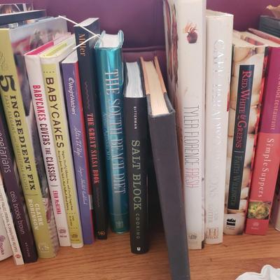 Variety of Cookbooks, Grilling Planks and Himalayan Salt Block (LR-KD)