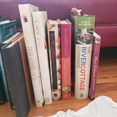 Variety of Cookbooks, Grilling Planks and Himalayan Salt Block (LR-KD)