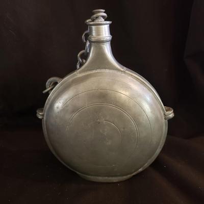 Cottage Pewter Cups, Bowls, Flask. (LR-KD) and More
