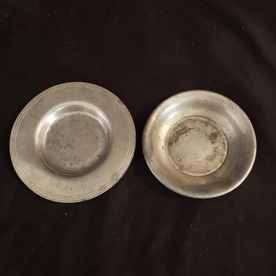 Cottage Pewter Cups, Bowls, Flask. (LR-KD) and More