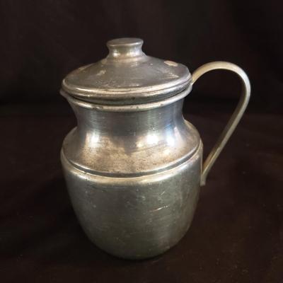 Cottage Pewter Cups, Bowls, Flask. (LR-KD) and More