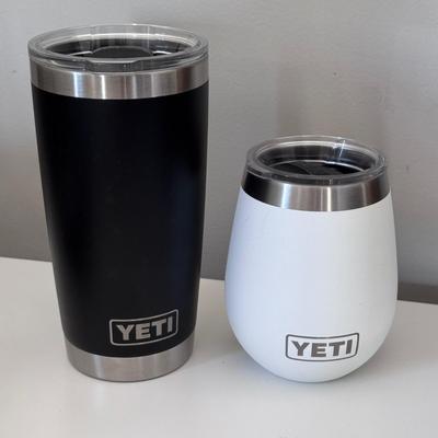 Four Branded 10 oz Yeti Tumblers (G-DZ)