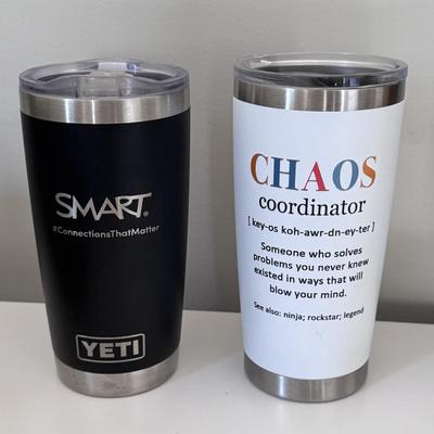 Four Branded 10 oz Yeti Tumblers (G-DZ)