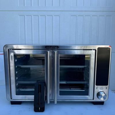 A - Gourmia GTF7698 16-in-1 Multi-function, Stainless Steel XL Digital Countertop Oven with Air Fry, Dual French Doors
