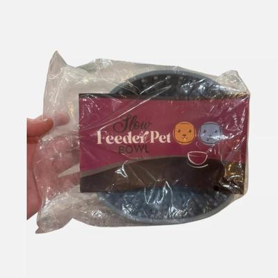 SUPPLY DASH Dog Cat Lick Bowl, Slow Feeder, Wobble, Fun Textured Silicon Bowl