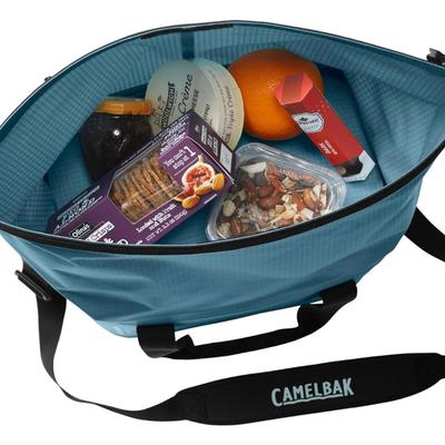 CamelBak ChillBak 18L Cube Soft Cooler w/3L Fusion Group Reservoir, Waterproof Roll-Top Closure Cooler Bag - Adriatic Blue