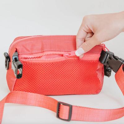 Sassy Woof - Woof Pack Fanny Pack Bag for Treats, Waste Bag Dispenser, Keys & Phone in Merlot Red