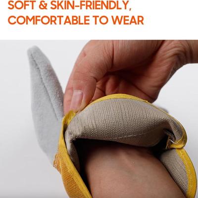 Welding Gs Heat Resist Cowhide Leather Forge Gs Hands ion in Welding Oven Grill BBQ Fireplace Factory Construction Site