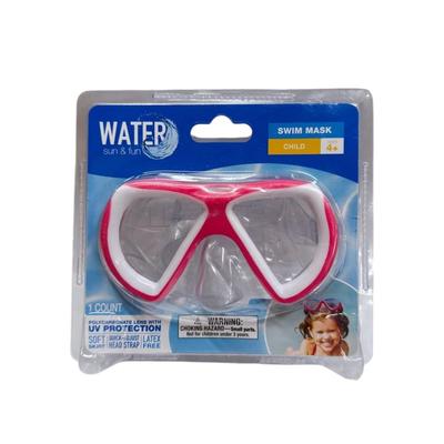 Child 4+ Pink Water Fun & Sun Watersport Swim Mask UV Protection Latex Free