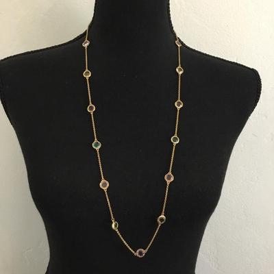 Kate spade New York, gold toned, confetti, crystal fashion, necklace