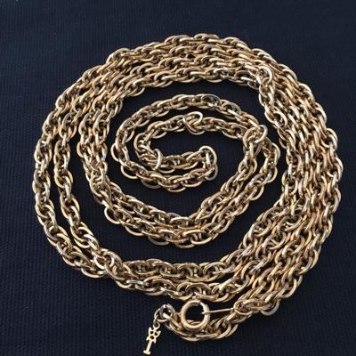 Vintage Crown, Trifari, gold, toned chain necklace