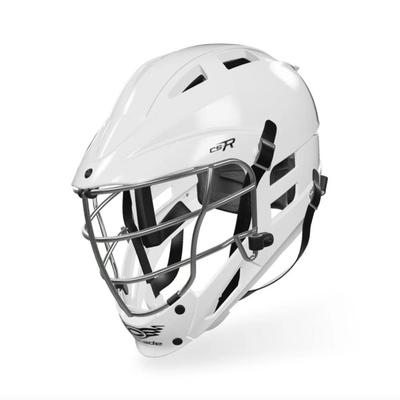 Cascade CS-R Youth Lacrosse Helmet - White Shell Silver Facemask
