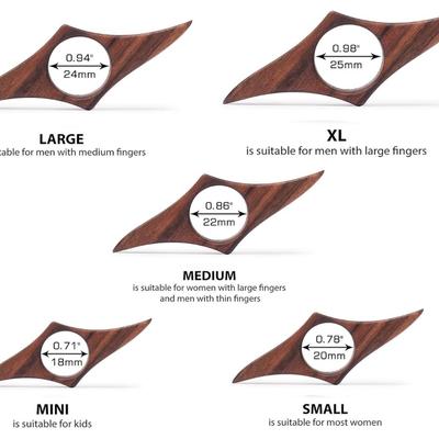 Size Large - TILISMA Book Page Holder -Handmade Natural Walnut Thumb Bookmark -Novel Reading Accessories Gifts for Readers, Book Lovers...