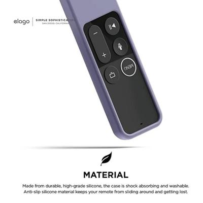 Apple TV Remote Case Cover - elago R2 Slim Case Compatible with Apple TV Siri Remote 4K / 4th Generation (Lavender Grey) - Slim Fit,...