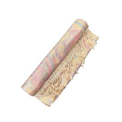 Pastel Colored Reversible Pashmina Scarf for Women - Festival Scarves Wedding Pashmina Head Covers Light Weight Shawl Bohemian Rave