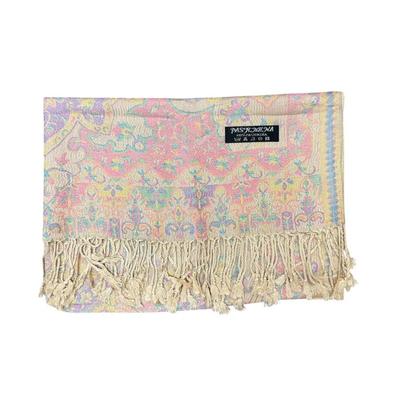 Pastel Colored Reversible Pashmina Scarf for Women - Festival Scarves Wedding Pashmina Head Covers Light Weight Shawl Bohemian Rave