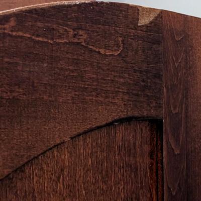LOT 2Y: Vintage 4 Panel Cherry Wood Room Divider