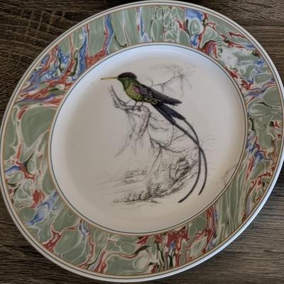 LOT 12K: The Bombay Company Hummingbirds Of The World Plate Set