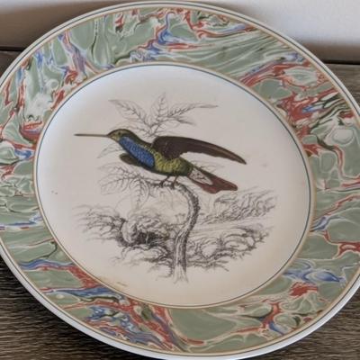 LOT 12K: The Bombay Company Hummingbirds Of The World Plate Set