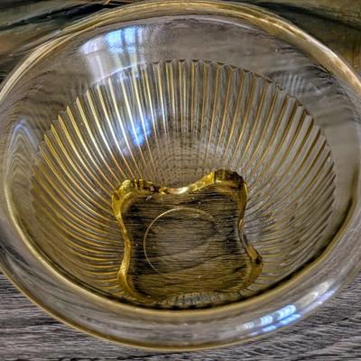 LOT 13K: Vintage Federal Glass Co Amber Nesting Bowls