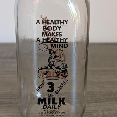 LOT 17K: Vintage Heritages, Thorofare NJ, Glass Milk Bottles