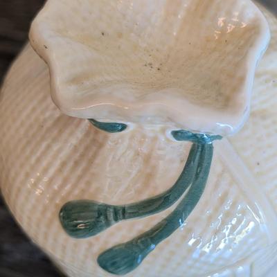 LOT 18K: Vintage Hearth And Home Burlap Sack Ceramic Canister Set Of 4