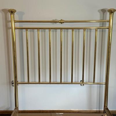 LOT 23Z: Vintage Victorian Brass Bed Frame