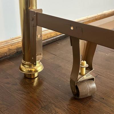 LOT 23Z: Vintage Victorian Brass Bed Frame