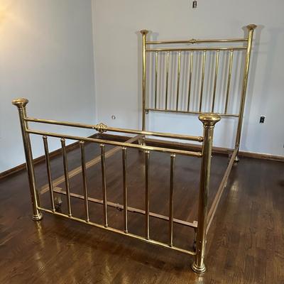 LOT 23Z: Vintage Victorian Brass Bed Frame