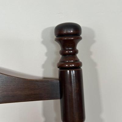 LOT 27X: Antique 19th Century Hand Carved Cane Seat Walnut Chair & Two Beautiful Vintage Ladder Back Chairs