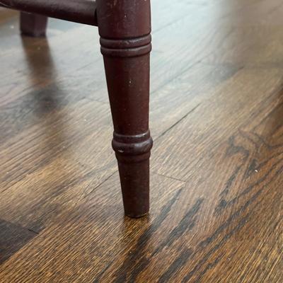 LOT 27X: Antique 19th Century Hand Carved Cane Seat Walnut Chair & Two Beautiful Vintage Ladder Back Chairs
