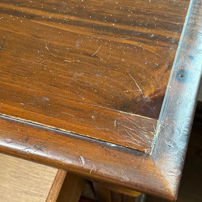 LOT 28X: Antique French Cane Back Arm Chair & Young Hinkle Night Stand