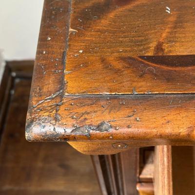 LOT 28X: Antique French Cane Back Arm Chair & Young Hinkle Night Stand