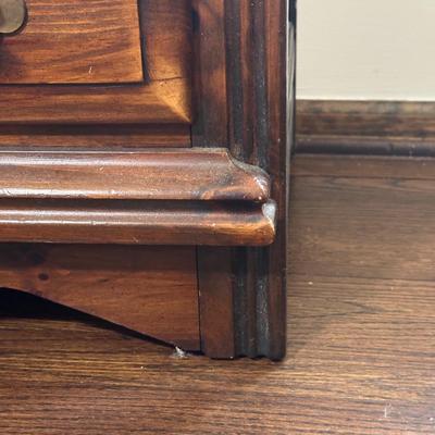 LOT 28X: Antique French Cane Back Arm Chair & Young Hinkle Night Stand