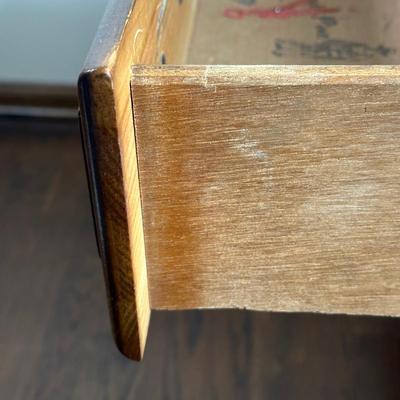 LOT 28X: Antique French Cane Back Arm Chair & Young Hinkle Night Stand