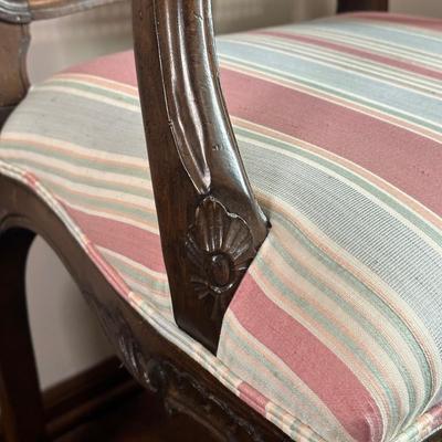 LOT 28X: Antique French Cane Back Arm Chair & Young Hinkle Night Stand
