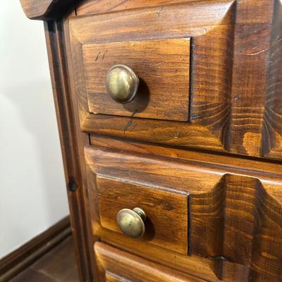 LOT 28X: Antique French Cane Back Arm Chair & Young Hinkle Night Stand