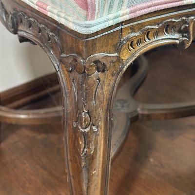 LOT 28X: Antique French Cane Back Arm Chair & Young Hinkle Night Stand