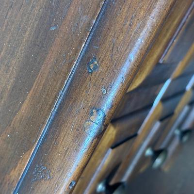 LOT 28X: Antique French Cane Back Arm Chair & Young Hinkle Night Stand