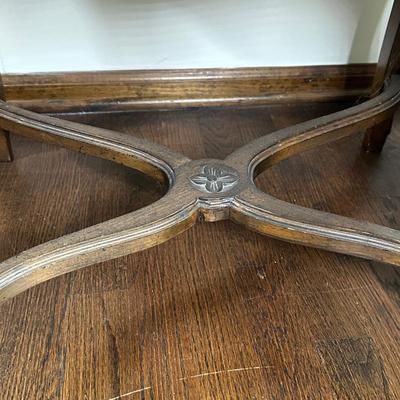 LOT 28X: Antique French Cane Back Arm Chair & Young Hinkle Night Stand