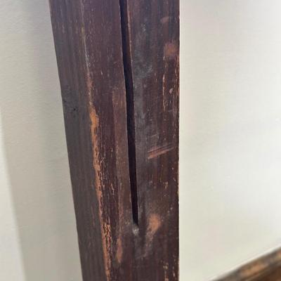 LOT 29X: Antique Hand Painted Cottage Victorian Wooden Bed Frame