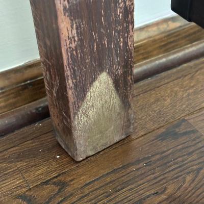 LOT 29X: Antique Hand Painted Cottage Victorian Wooden Bed Frame