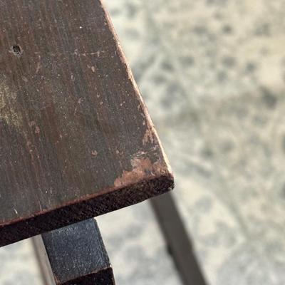 LOT 29X: Antique Hand Painted Cottage Victorian Wooden Bed Frame