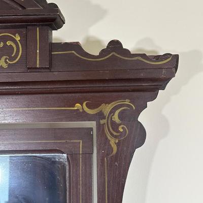 LOT 30X: Antique Hand Painted Cottage Victorian Vanity Dresser