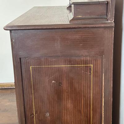 LOT 30X: Antique Hand Painted Cottage Victorian Vanity Dresser