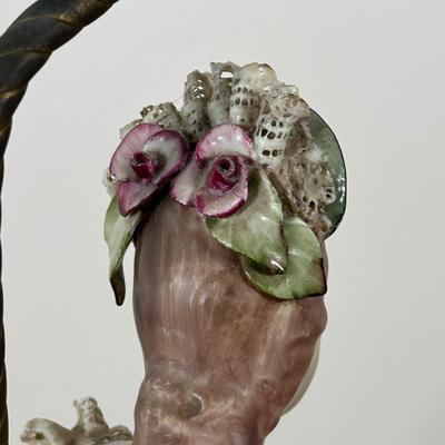 LOT 33M: Two Vintage Victorian Porcelain Bust Table Lamps