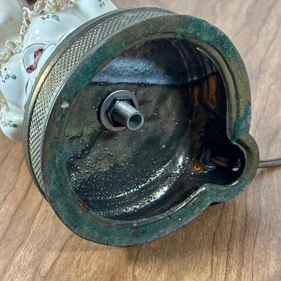 LOT 33M: Two Vintage Victorian Porcelain Bust Table Lamps
